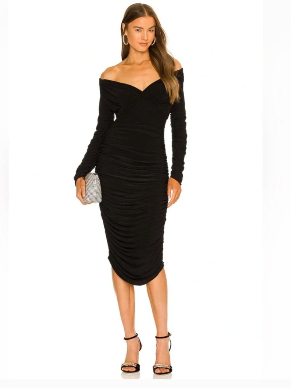 Norma Kamali Long Sleeve Tara Dress (Size M)